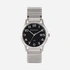 Moretime herrklocka - flexband, silver/svart, 38 mm