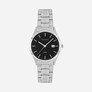 Moretime herrklocka - metallband, silver/svart, 39 mm