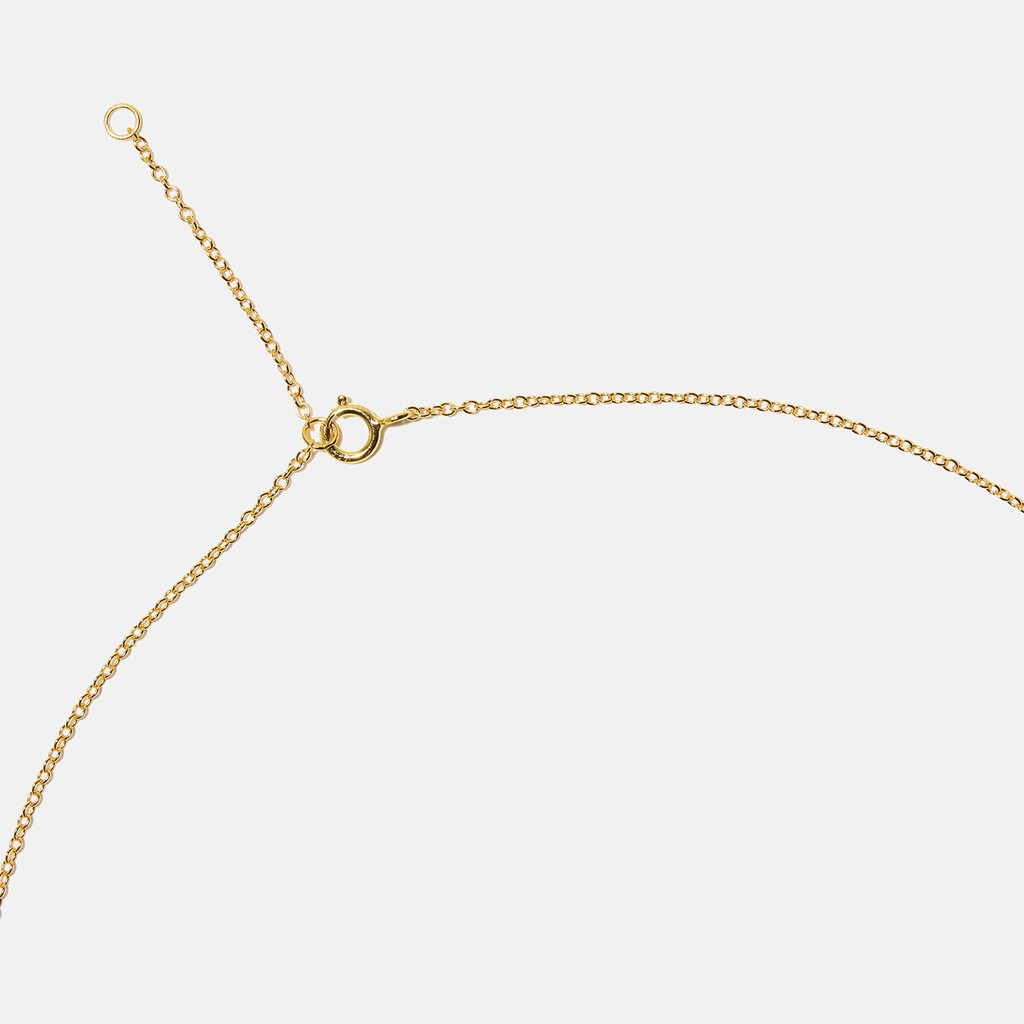 Guldpläterat halsband bokstav A - 42+3 cm