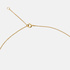Guldpläterat halsband bokstav G - 42+3 cm