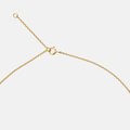 Guldpläterat halsband bokstav L - 42+3 cm