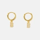 Guldpläterade silverörhängen - hoops B