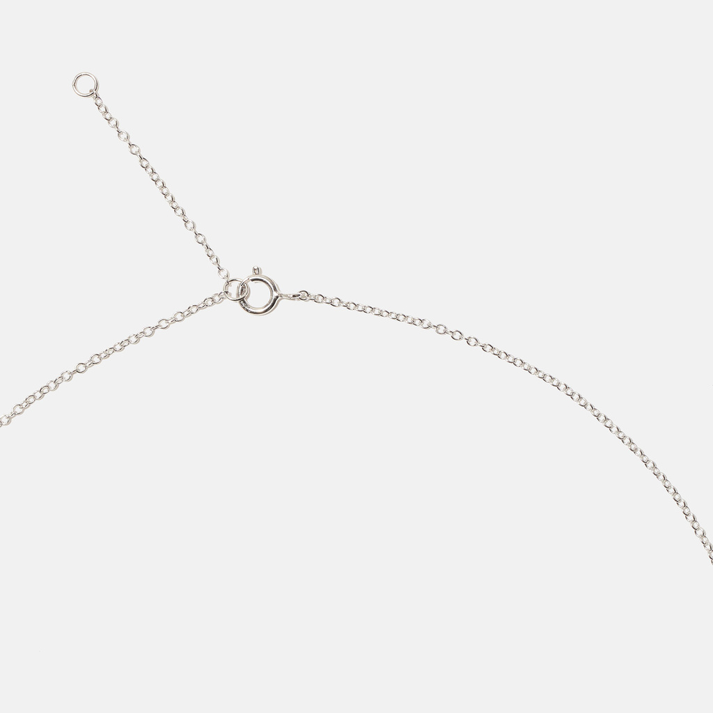 Halsband äkta silver, bokstav X - 42+3 cm