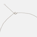 Halsband äkta silver, bokstav S - 42+3 cm