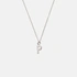 Halsband äkta silver, bokstav P - 42+3 cm