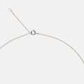Halsband äkta silver, bokstav P - 42+3 cm