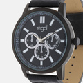 Regal herrset klocka & armband - svart