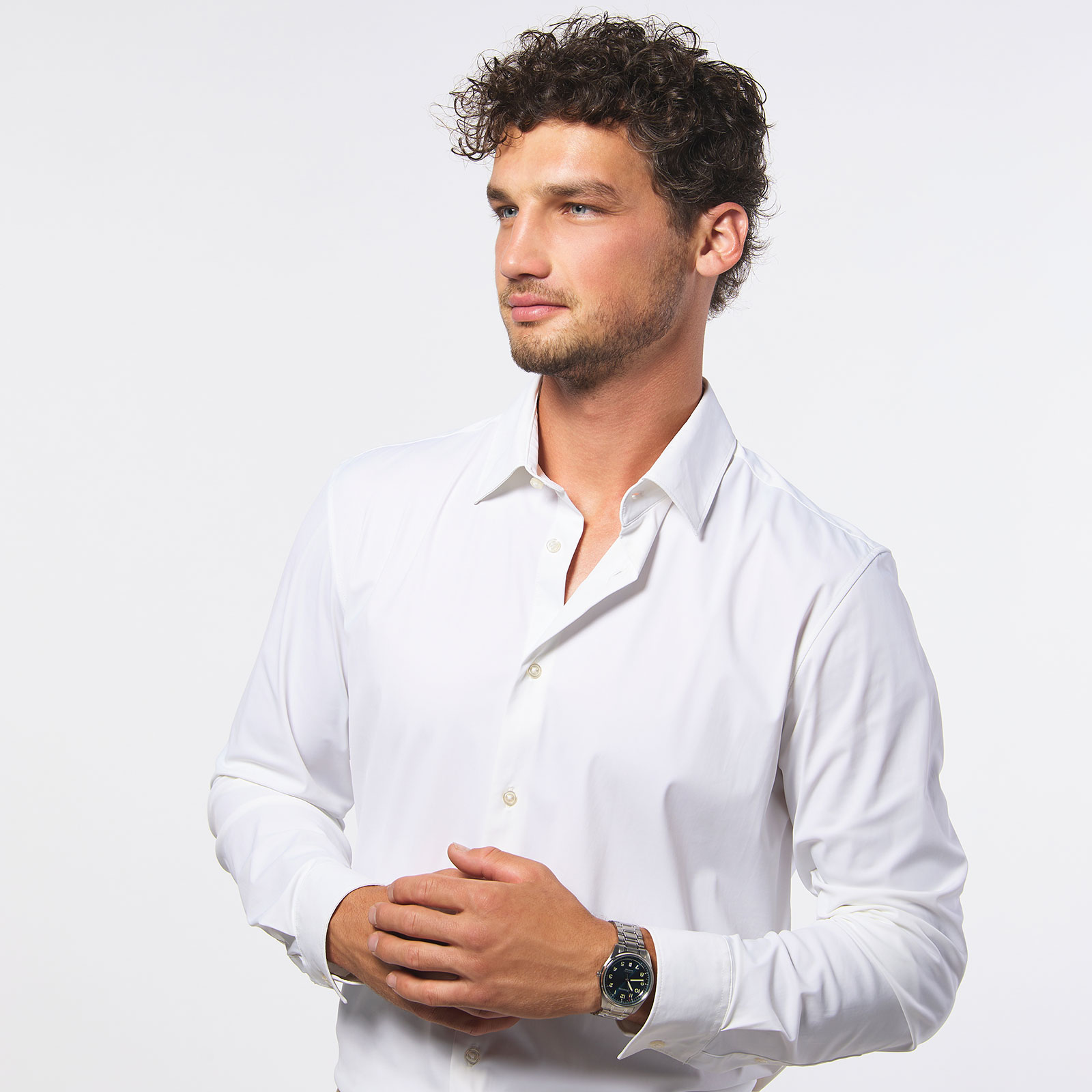 Moretime herrklocka - set med extra armband, silver/blå