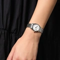 Moretime damklocka - datum, silver/vit, 26 mm
