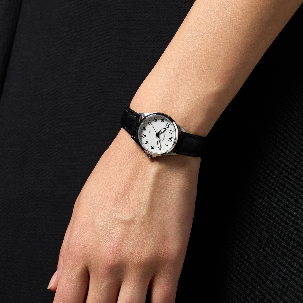 Moretime damklocka - silver/svart, 27 mm