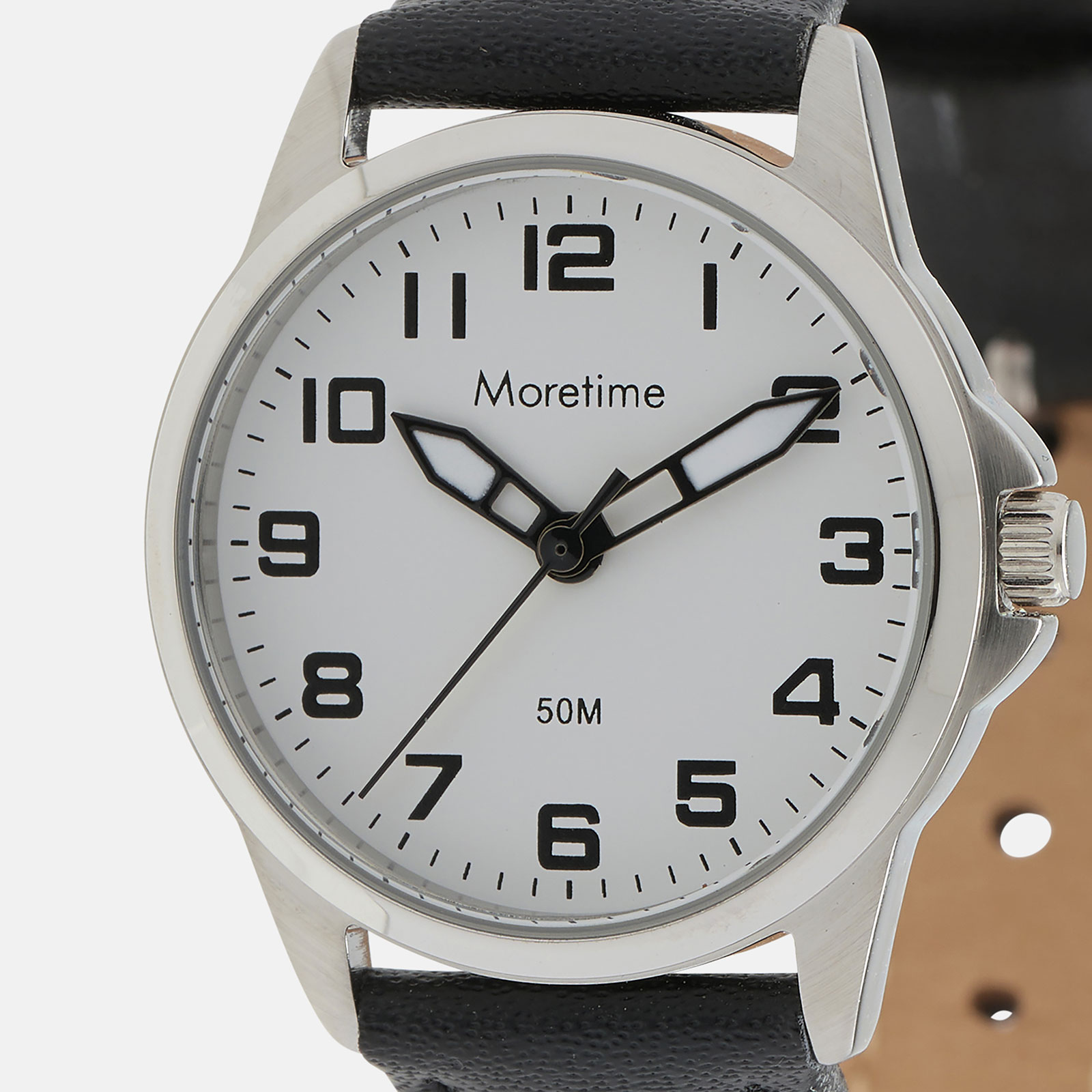 Moretime damklocka - silver/svart, 27 mm