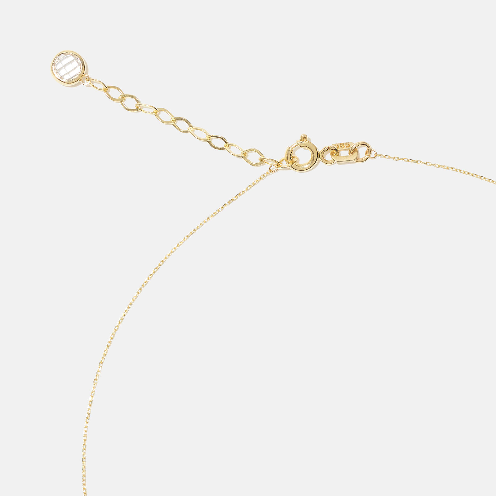 Halsband 18k guld, Love - 42+3 cm