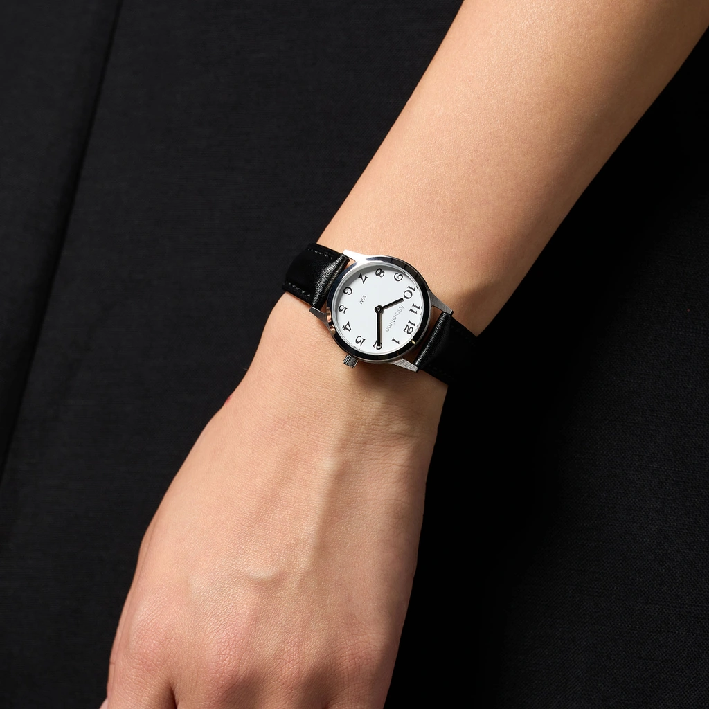 Moretime damklocka - silver/svart, 29 mm