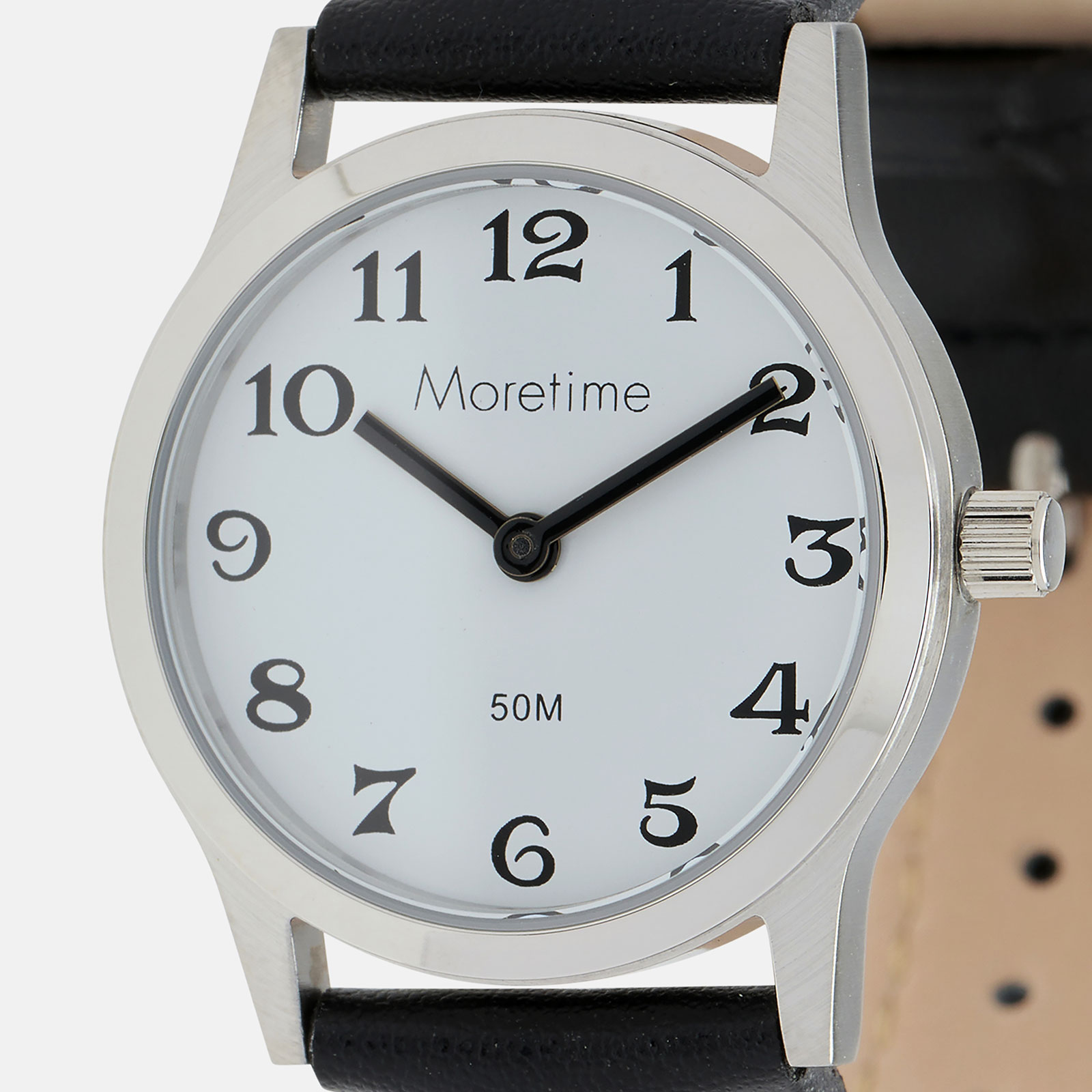 Moretime damklocka - silver/svart, 29 mm