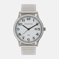 Moretime herrklocka - flexband, silver/vit
