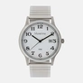 Moretime herrklocka - flexband, silver/vit