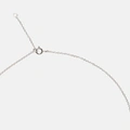 Halsband äkta silver, bokstav J - 42+3 cm
