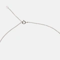 Halsband äkta silver, bokstav I - 42+3 cm