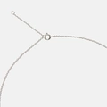 Halsband äkta silver, bokstav H - 42+3 cm