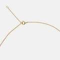 Guldpläterat halsband bokstav Z - 42+3 cm
