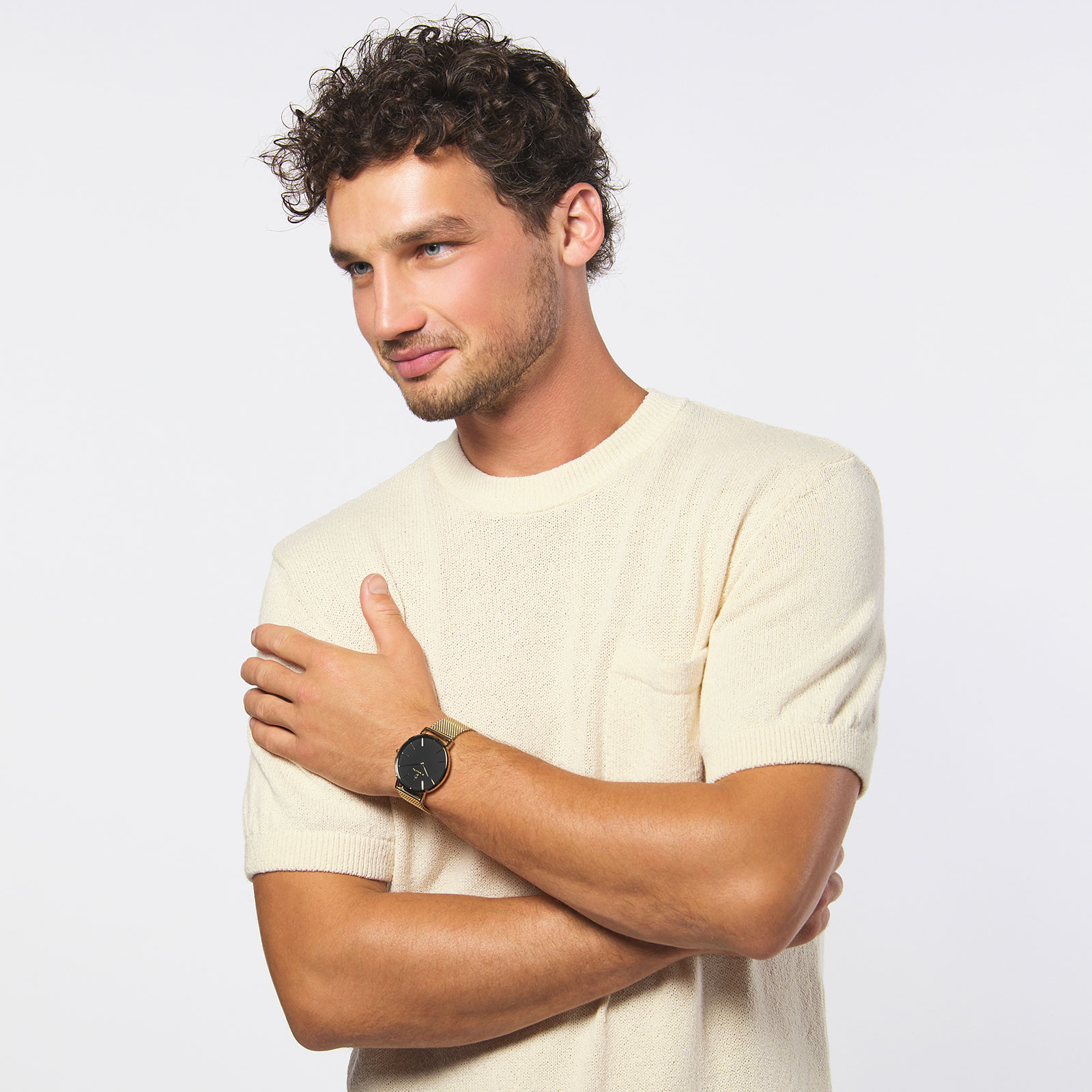 Black Oak Gerardii herrklocka - guld/svart, 41 mm