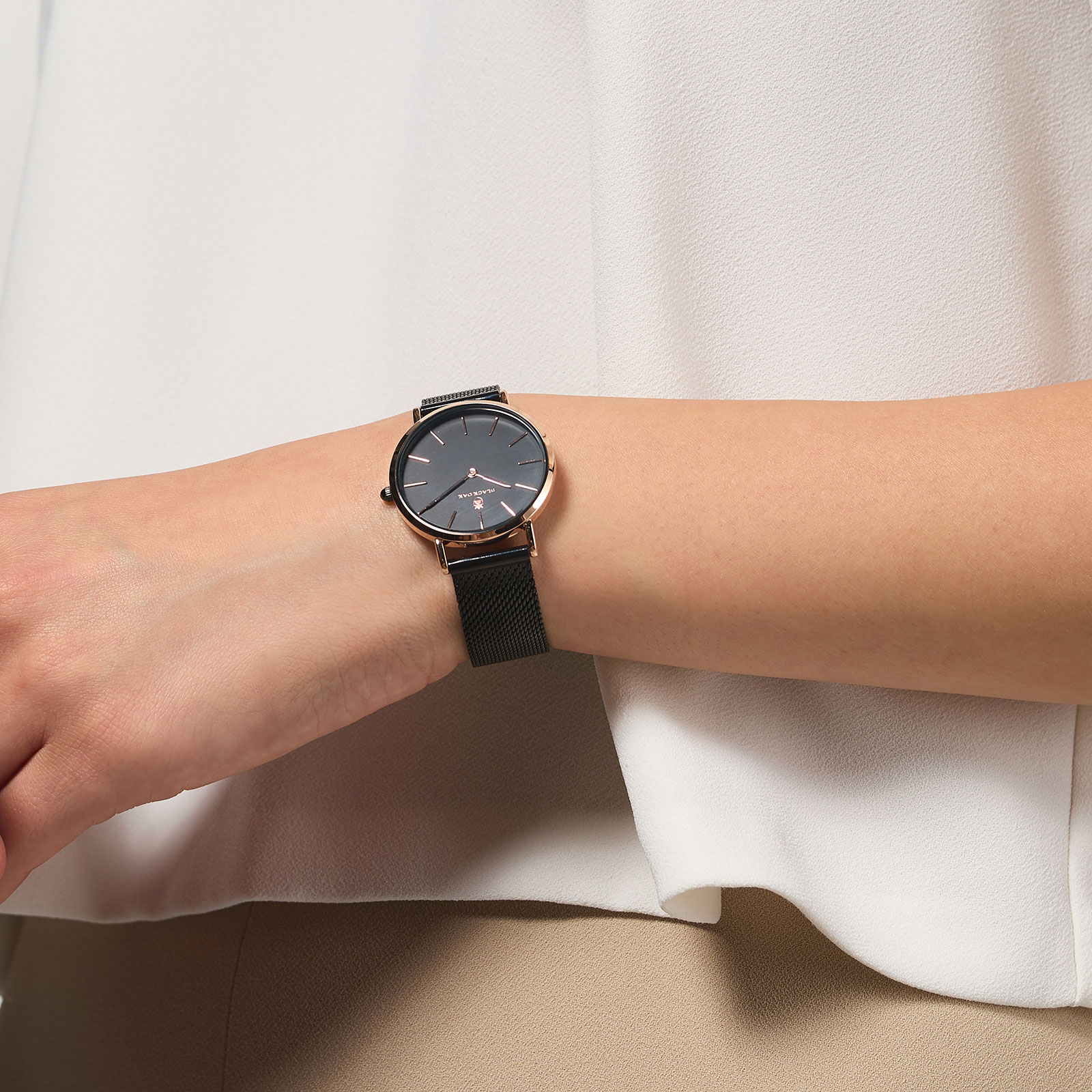 Black Oak Gerardii damklocka - svart/guld, 33 mm