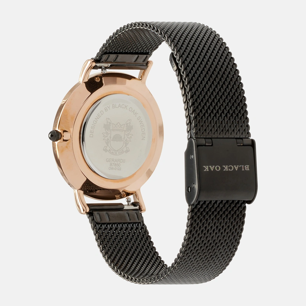 Black Oak Gerardii damklocka - svart/guld, 33 mm
