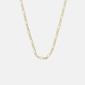 Halsband 9k guld Figarokedja - 51 cm