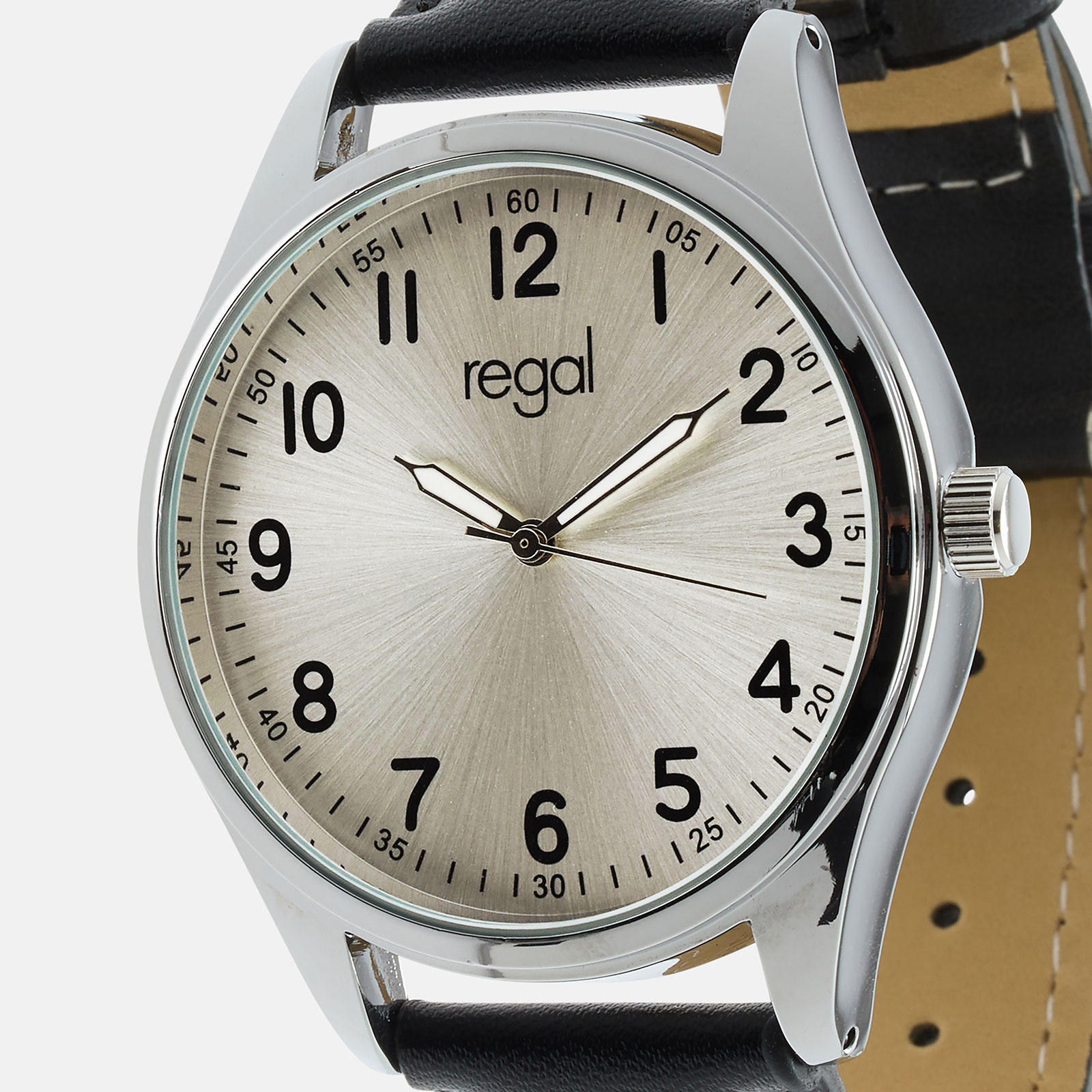 Regal Classic line silver/svart - herrklocka