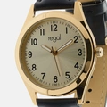 Regal Classic line - svart band, guldton, 36mm