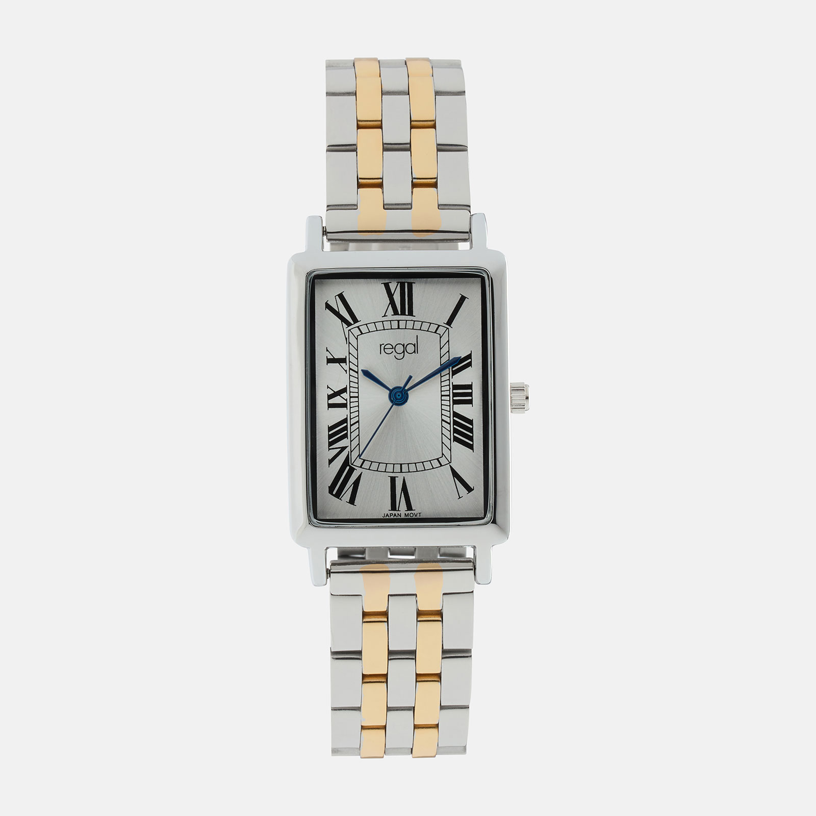 Regal damklocka - rektangulär, bicolor, 24x32mm