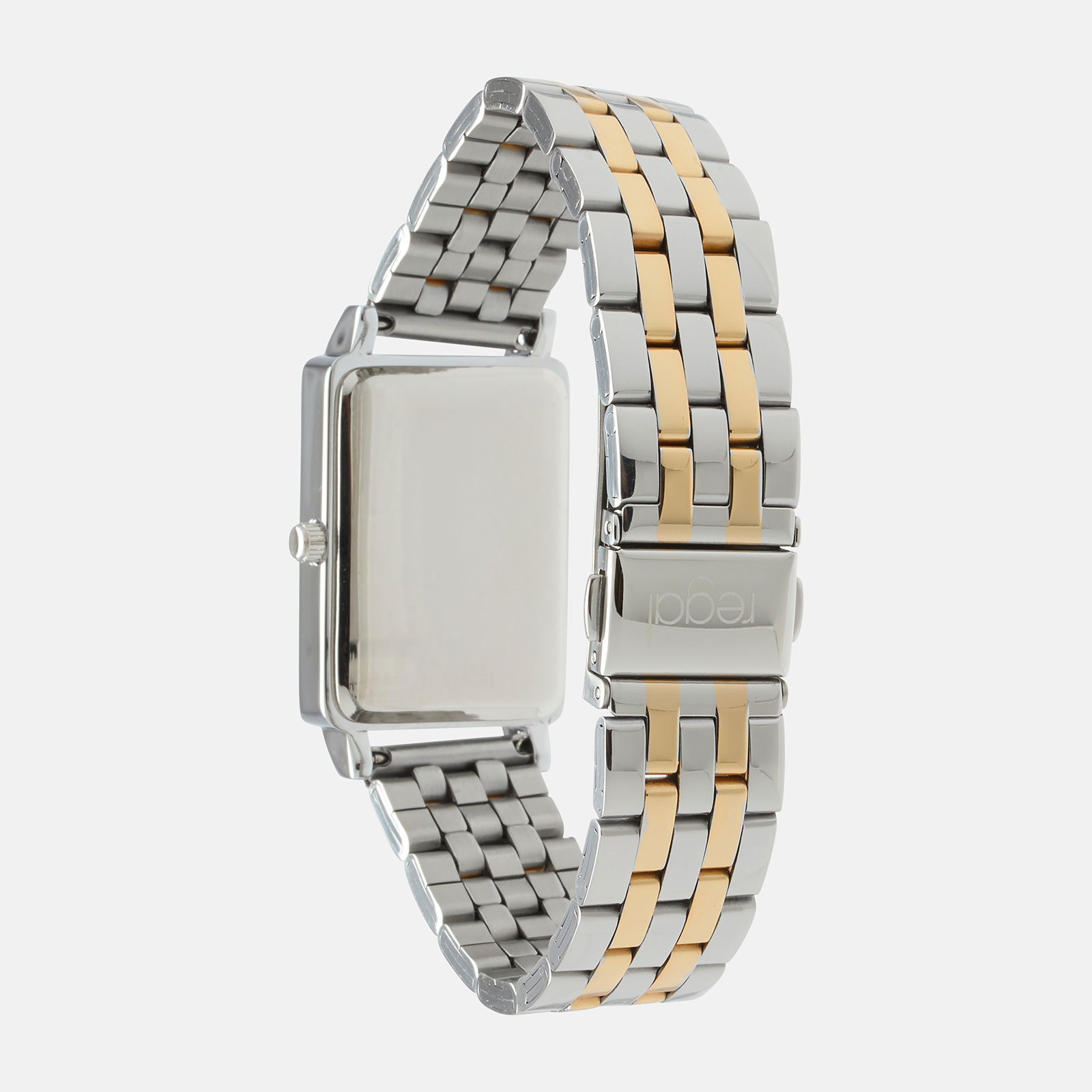 Regal damklocka - rektangulär, bicolor, 24x32mm