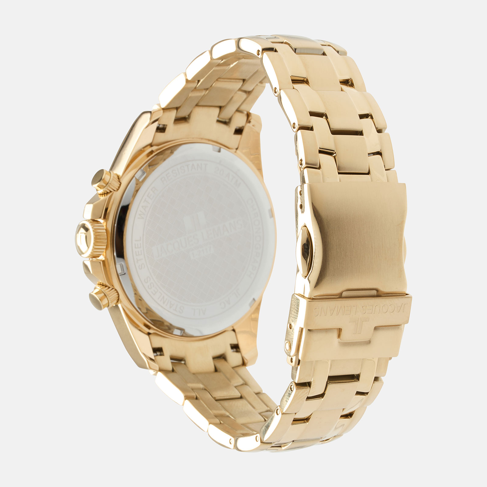 Jacques Lemans Liverpool - herrklocka guld/blå, 44mm