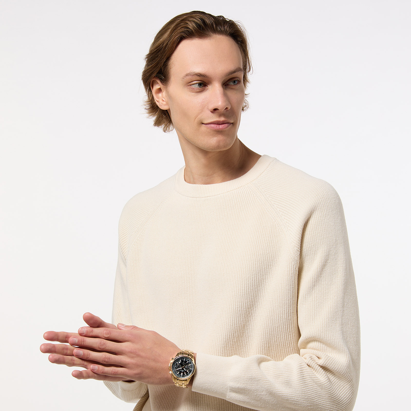 Jacques Lemans Liverpool - herr, presentset, guld/svart