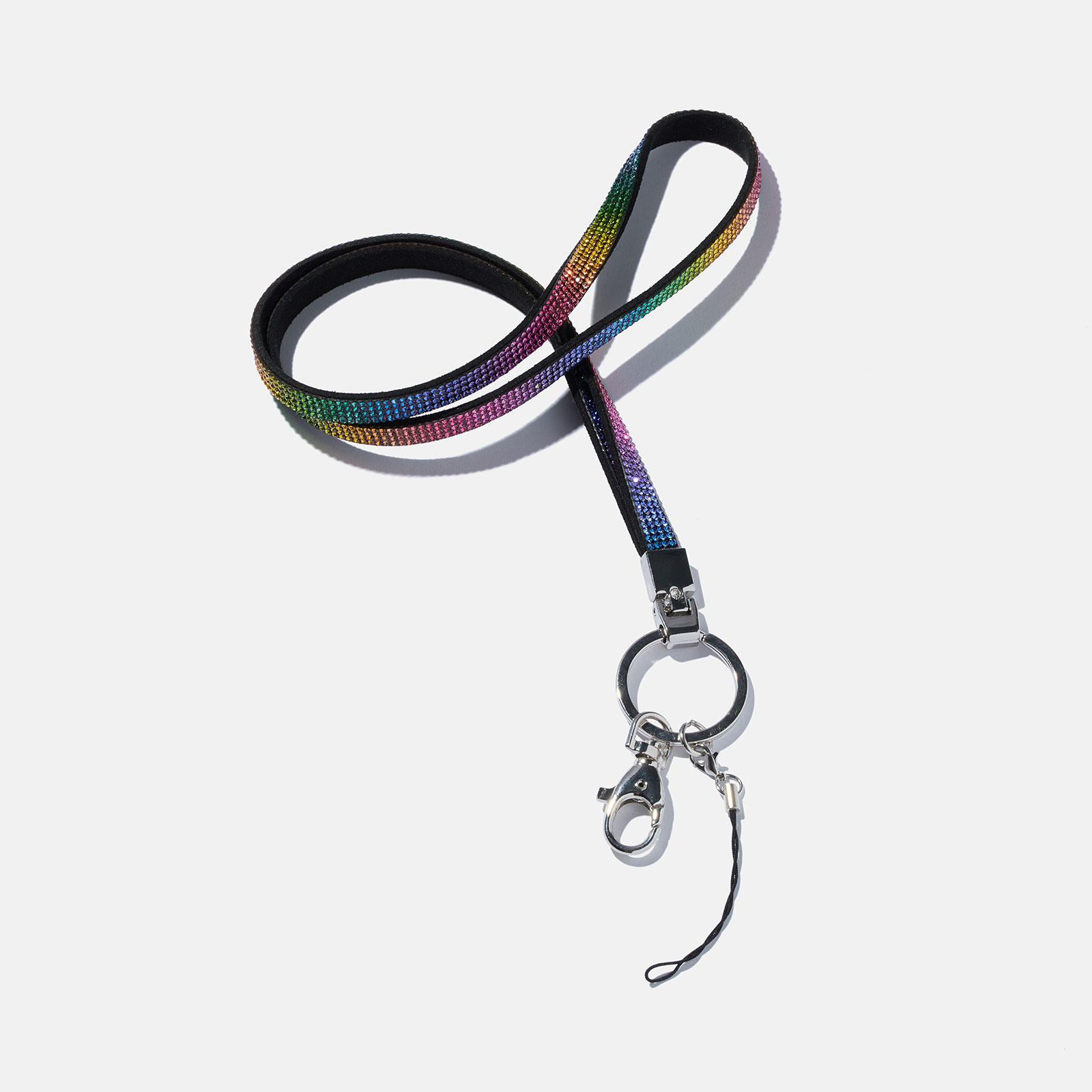 Nyckelring , regnbågsglitter