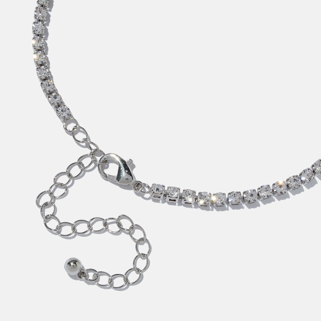 Smyckeset strass - armband, örhängen & halsband