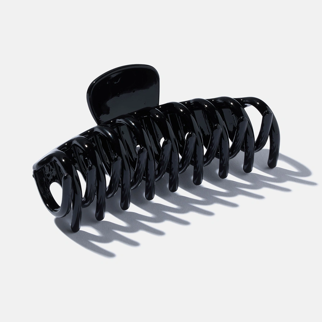 Svart hårklämma - 11 cm