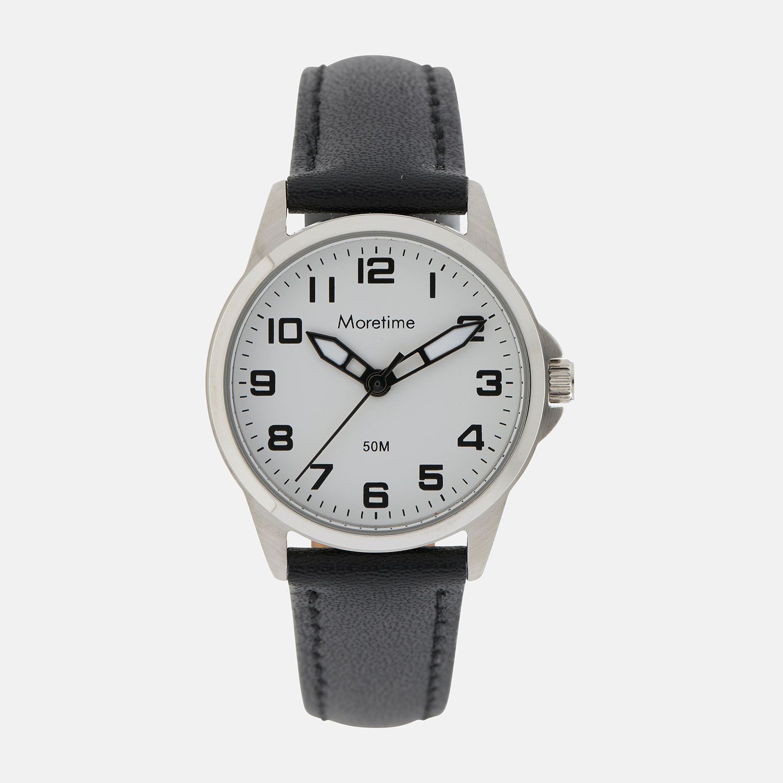 Moretime damklocka - silver/svart, 27 mm