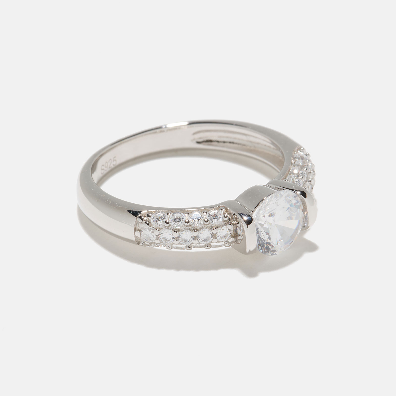 Ring äkta silver - bred