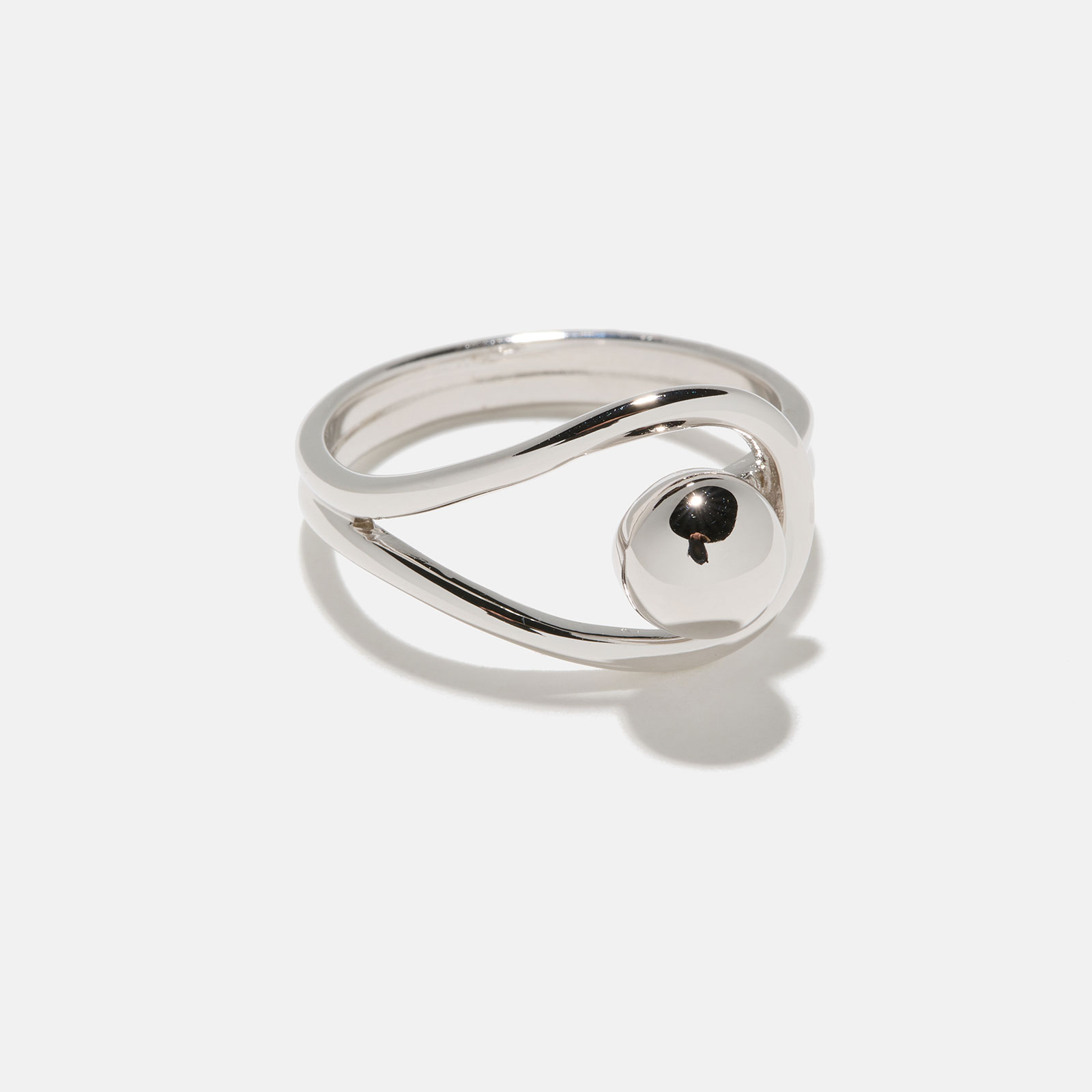 Ring äkta silver - kula
