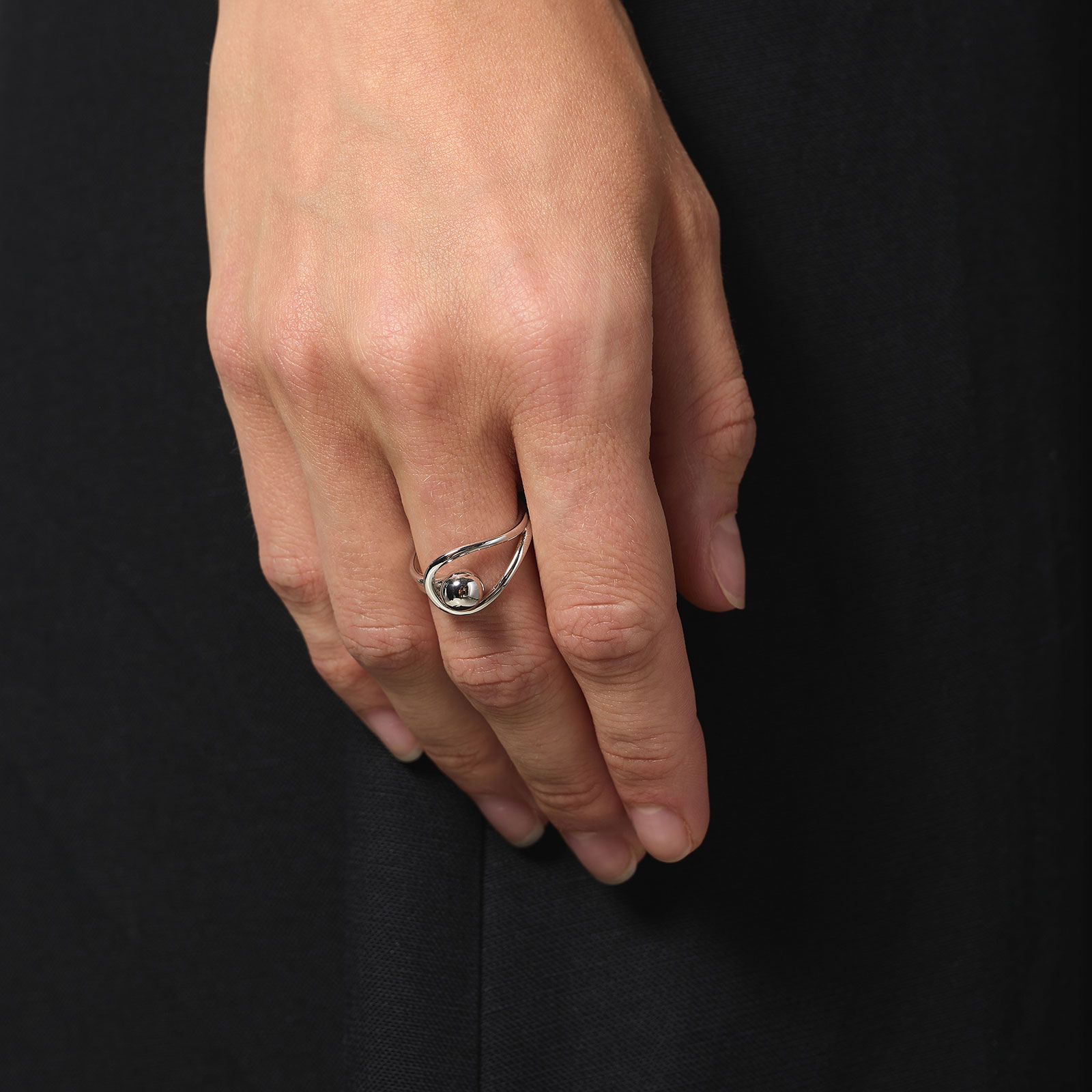 Ring äkta silver - kula