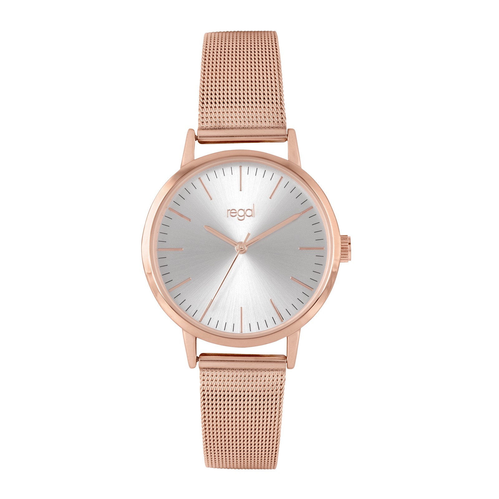 Regal damklocka - meshband, rosegold, 36mm