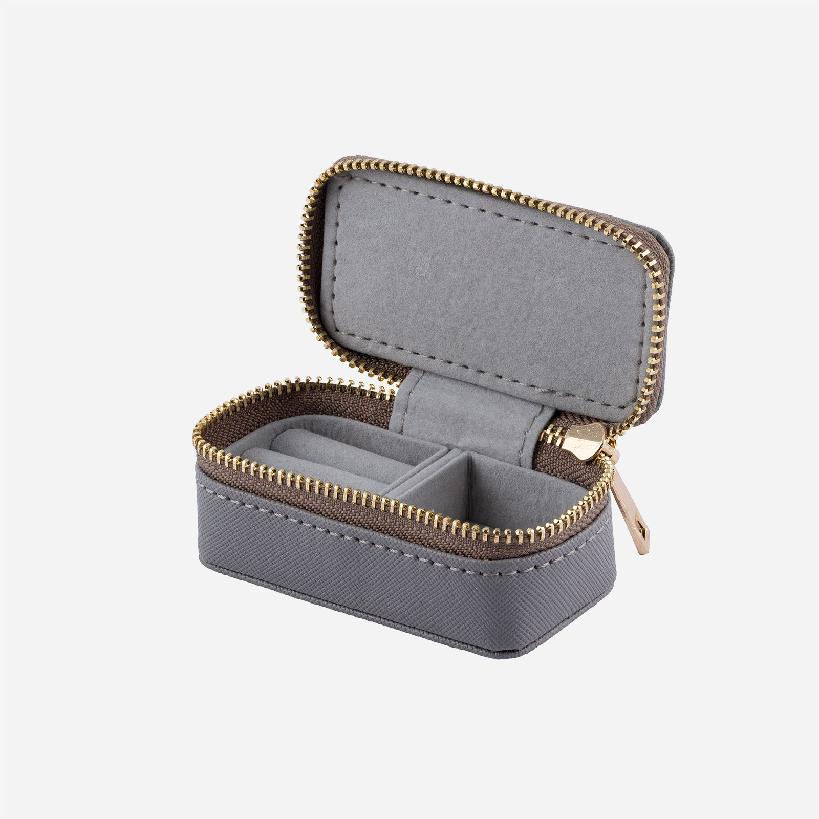 Grått resesmyckeskrin - mini