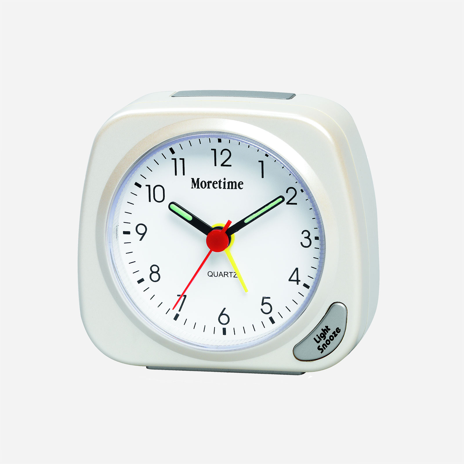 Väckarklocka - vit, 7x6,5 cm
