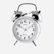 Väckarklocka - rund vit