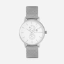 Black Oak Shumardii  herrklocka -  silver/vit, 42 mm