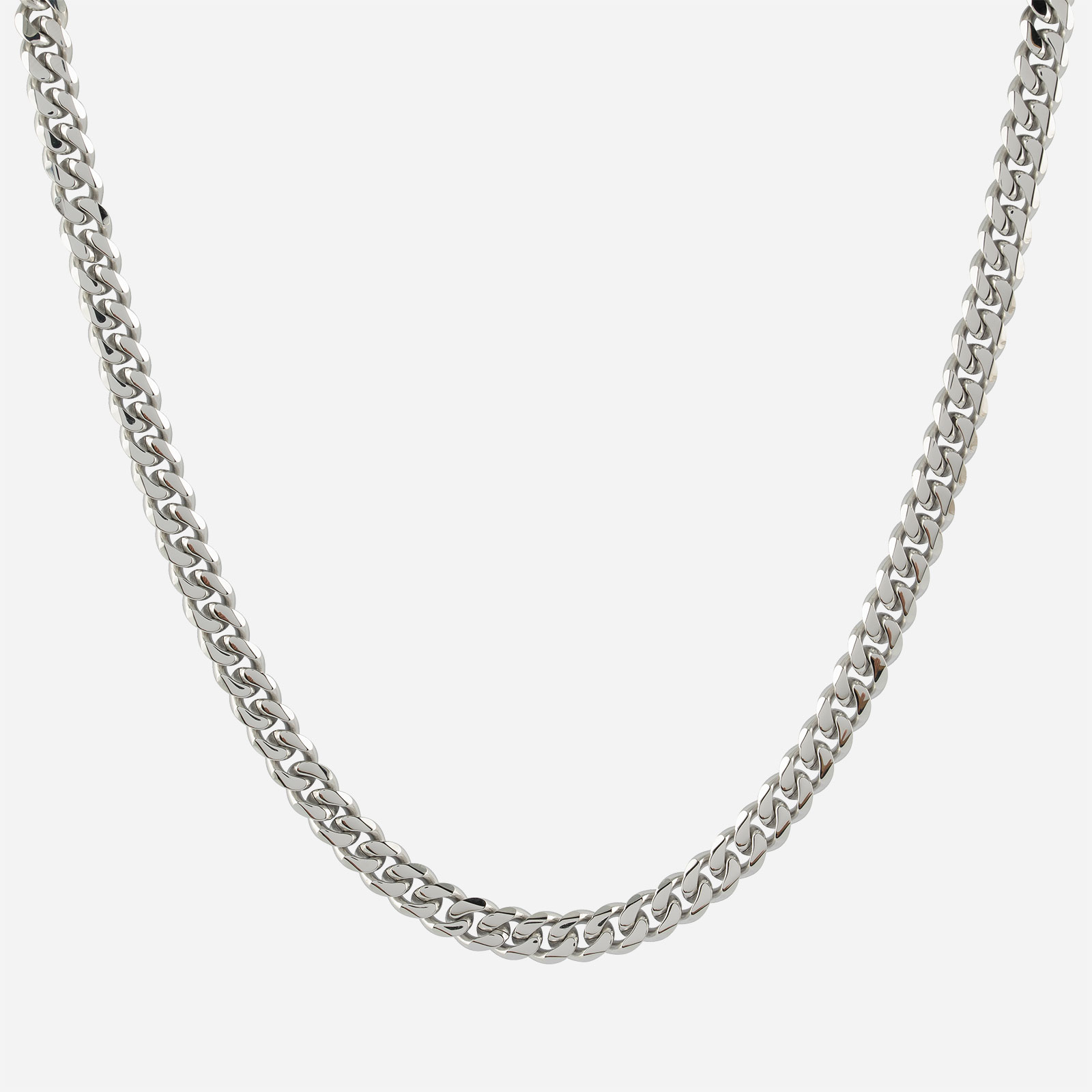 Stålhalsband herr - Cuban, 55 cm