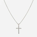 Stålhalsband herr - kors, 60 cm