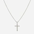 Stålhalsband herr - kors, 60 cm