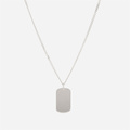 Gravyrhalsband silver - Berlock Bricka herr